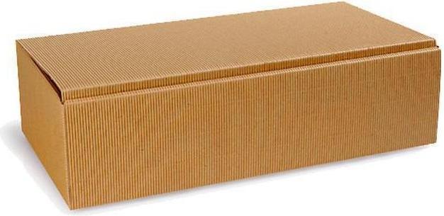 Produktbild Transpak Flachengeschenkkarton Masse 361x188x94mm natur offene Welle natur (25 x)