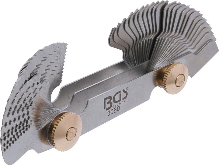 Immagine prodotto BGS Contafiletti doppio, 52 metrico 0,25 - 6,0 mm, Whitworth 4G - 62G (0.60 cm)