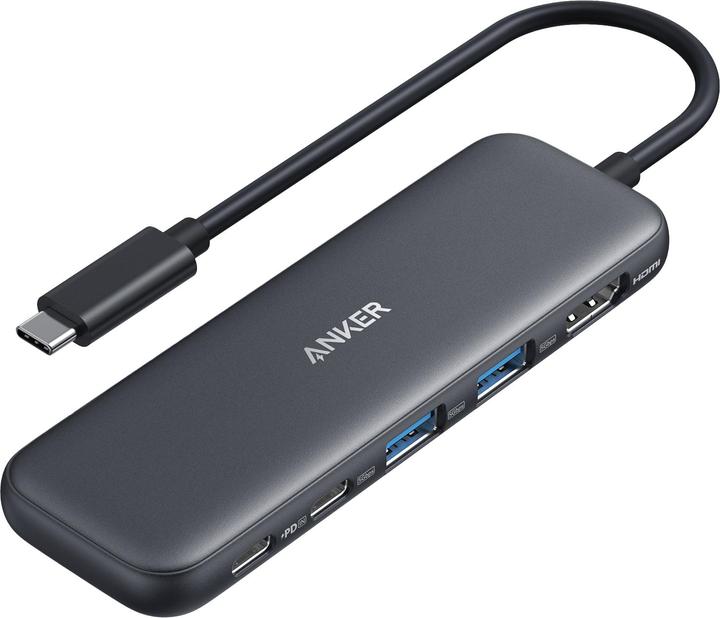 Anker USB-C Hub (5-in-1) 1 x 4K HDMI 2 x USB-A 1 x USB-C 1 x USB-C PD 100W (USB-C, 5 Ports)