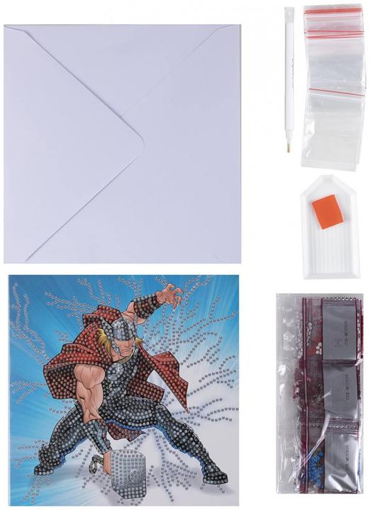 Actual product image Craft Buddy Thor, card 18x18cm Crystal Art