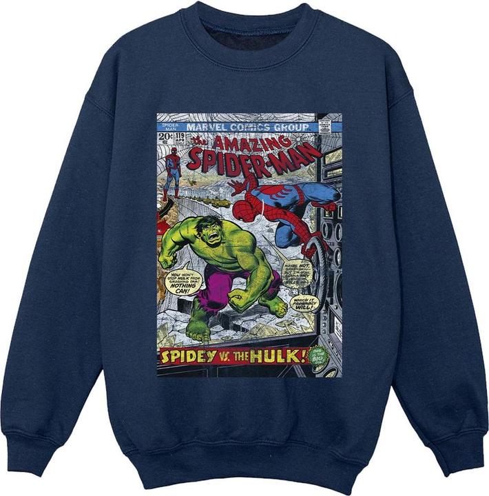 SpiderMan VS Hulk Cover Sweatshirt Jungen
