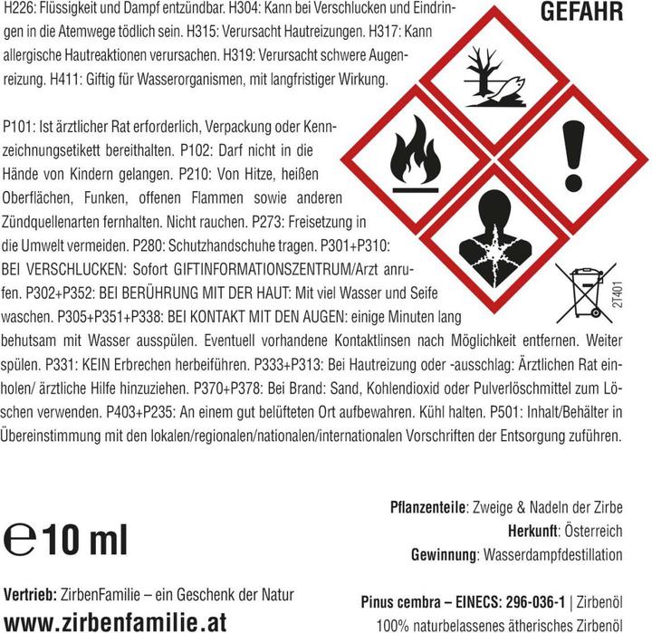 Produktbild ZirbenFamilie Zirbenwürfel Orignal Premium (10 ml)