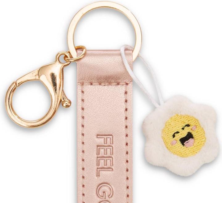 Produktbild Magni NICI Schlüsselanhänger Feel good Kunstlederband mit Blume roségold 10cm