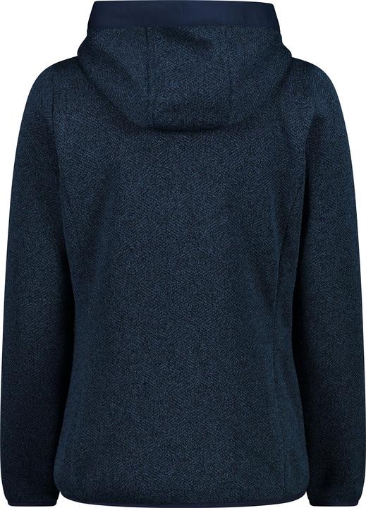 Actual product image CMP Campagnolo Women's Jacquard Knitted Jacket Fix Hood (38, S)