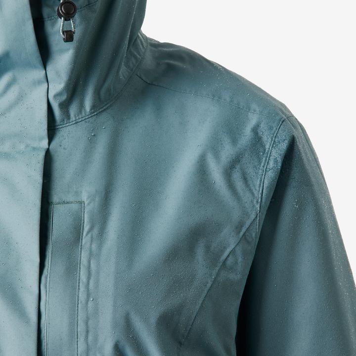Produktbild Quechua Wanderjacke Damen wasserdicht - NH500 grün (XS)