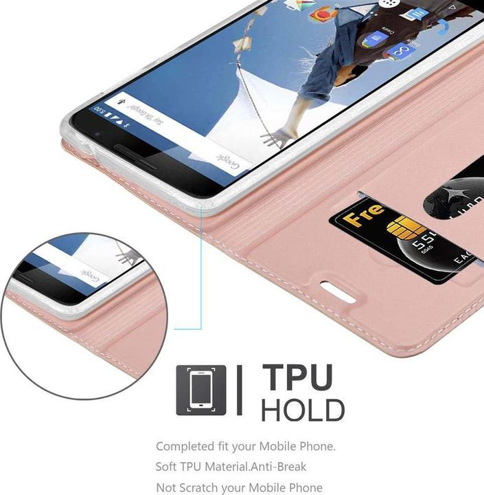 Actual product image Cadorabo Book Classy Style Cover (LG Nexus 6)