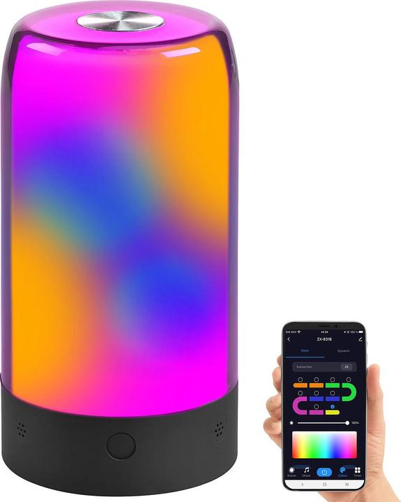 Actual product image Luminea Smart mood light with RGB IC LEDs