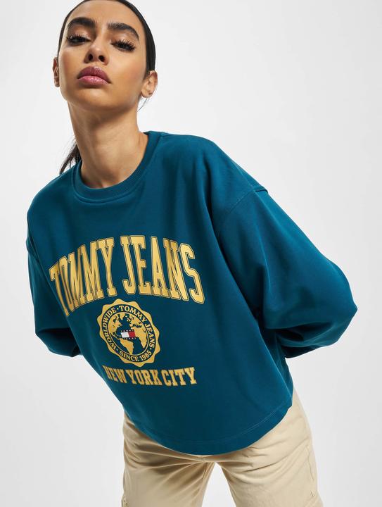 Produktbild Tommy Jeans Crop College Logo Sweater - 86543 (S)