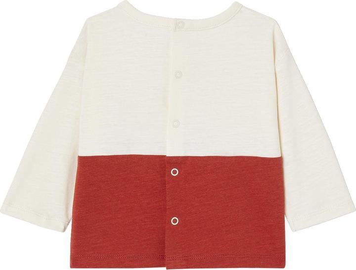 Immagine prodotto Vertbaudet Camicia da bambino colorblock con messaggio, cotone organico (62)