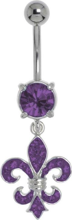 Immagine prodotto Bijouteria Piercing ventre (Ottone rodiato in ottone rodiato, Acciaio chirurgico 316L, Vetro (di orologio))
