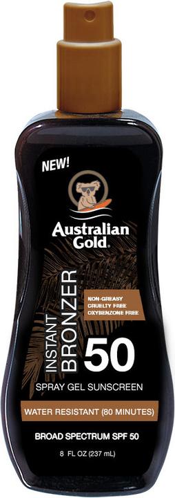 Australian Gold Gel mit Bronzer (Sonnenspray, Sonnengel, SPF 50, 237 ml)
