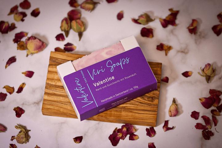 Produktbild Vivi Soaps Valentine - Rosenseife (Hartseife)