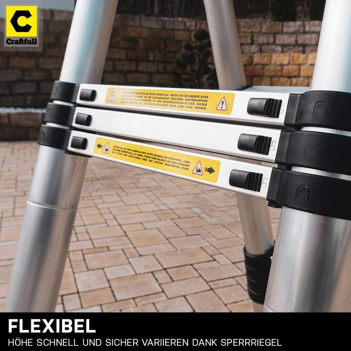 Produktbild Craftfull Teleskopleiter CF-102A (Teleskopleiter)