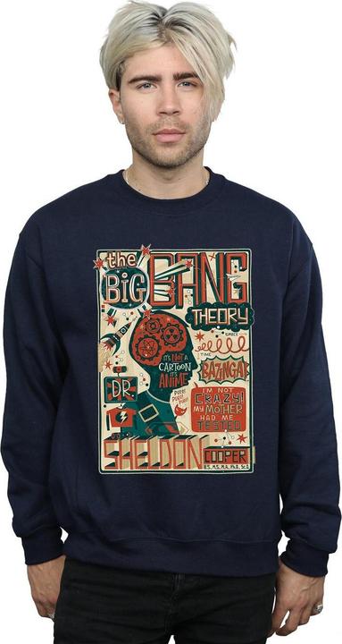 Produktbild Big Bang Theory Infografik Poster Baumwoll Sweatshirt (L)