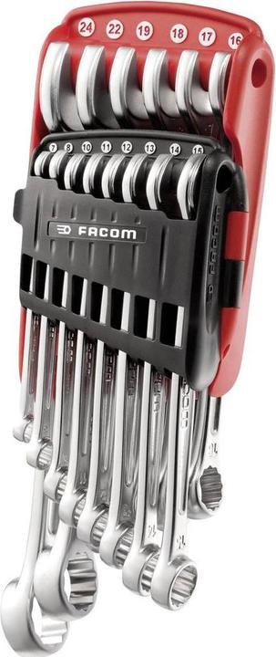 Immagine prodotto Facom Set di chiavi combinate (19 mm, 12 mm, 24 mm, 14 mm, 22 mm, 16 mm, 10 mm, 18 mm, 7 mm, 17 mm, 11 mm, 15 mm, 8 mm, 13 mm)