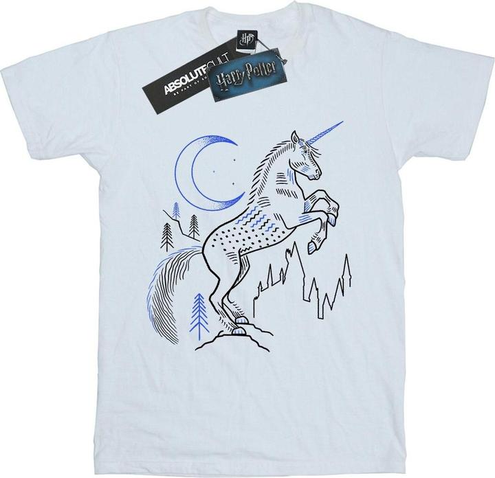 Actual product image Boys Unicorn Line Art T-Shirt (140, 146)