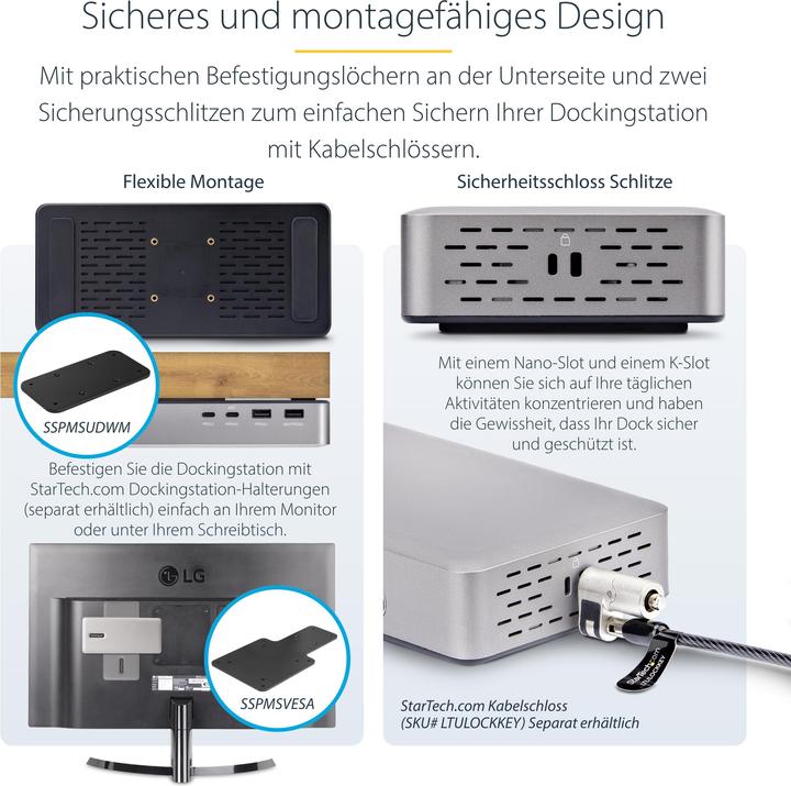 Produktbild StarTech Usb4 Docking Station Dual 4k (USB-C, 4 Ports)