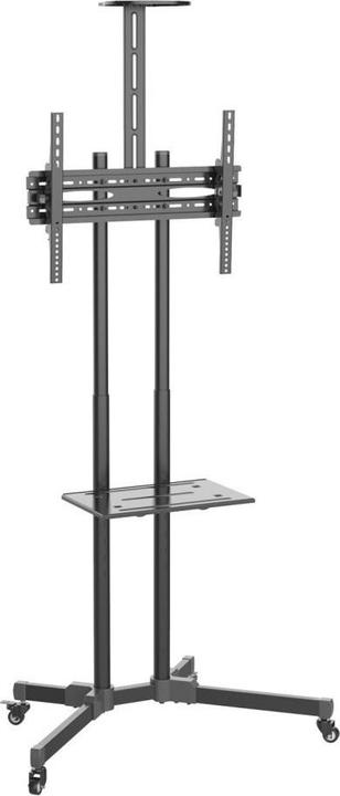 Techly Chariot TV pour LCD LED TV 37-70pouces 93,98-177,8cm noir avec étagère (Universel, 70", 50 kg)