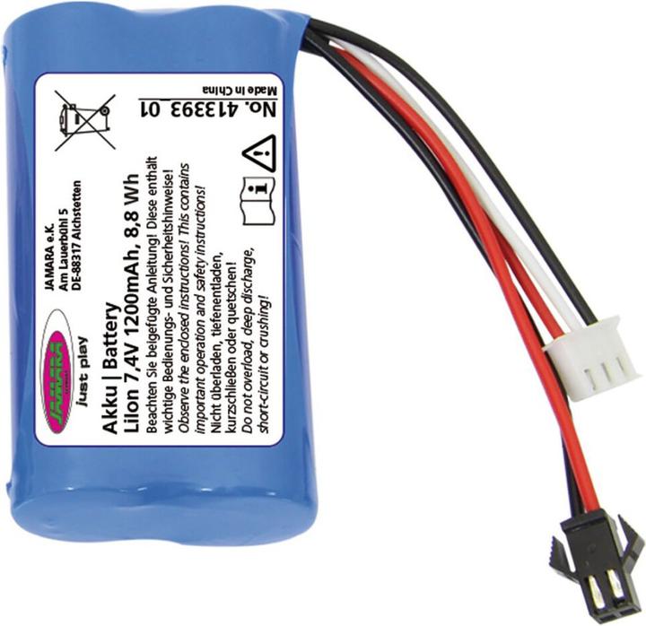 Actual product image Jamara Battery Dump Truck Mercedes-Benz Arocs Metal 1:20 2.4GHz Li-Ion 7.4V 1200mAh 8.88Wh (7.40 V)