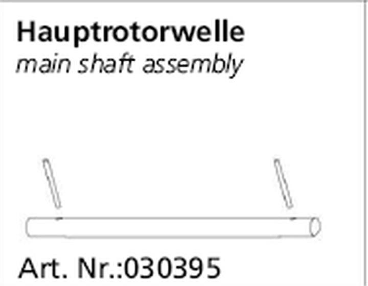 Produktbild Jamara Rotorwelle Calisto/HG-Micro