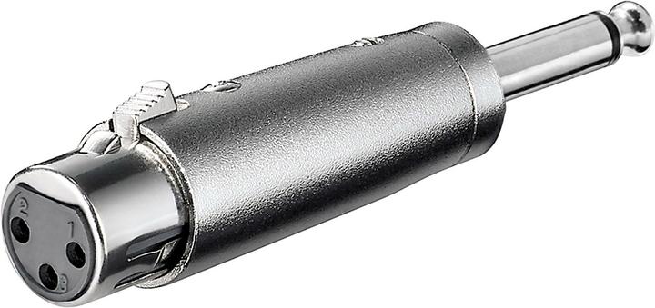 Produktbild Goobay XLR-Adapter, AUX-Klinke 6,35 mm Mono-Stecker auf XLR-Buchse (Klinkenadapter)