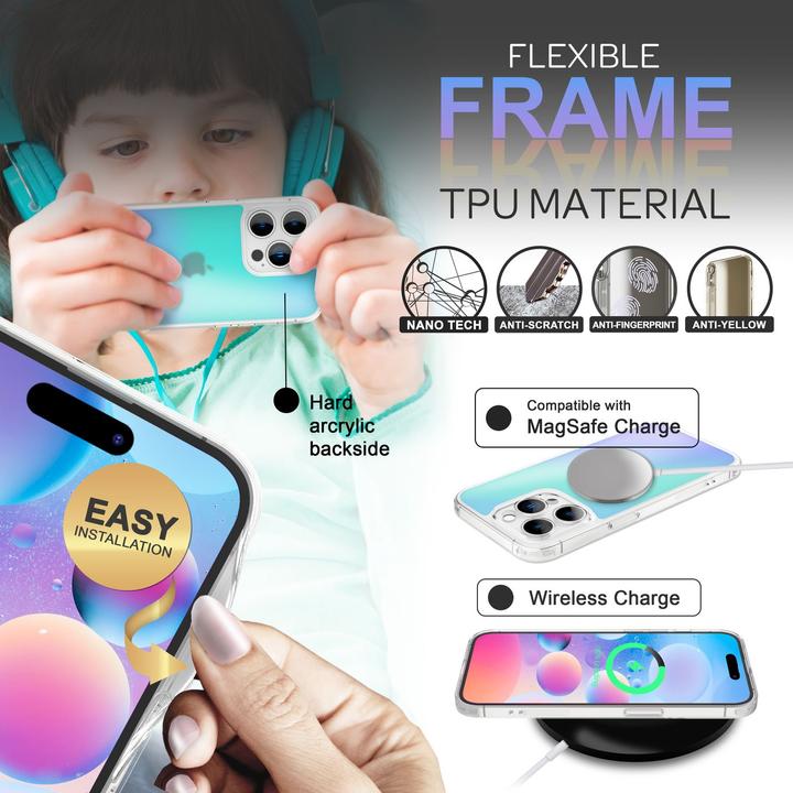Actual product image Nalia Translucent hard cover with colour change (Apple iPhone 14 Pro Max)
