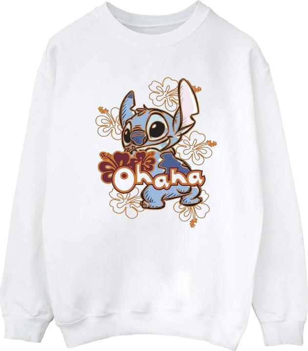 Immagine prodotto Disney Lilo And Stitch Ohana Orange Hibiscus Felpa Uomo (M)