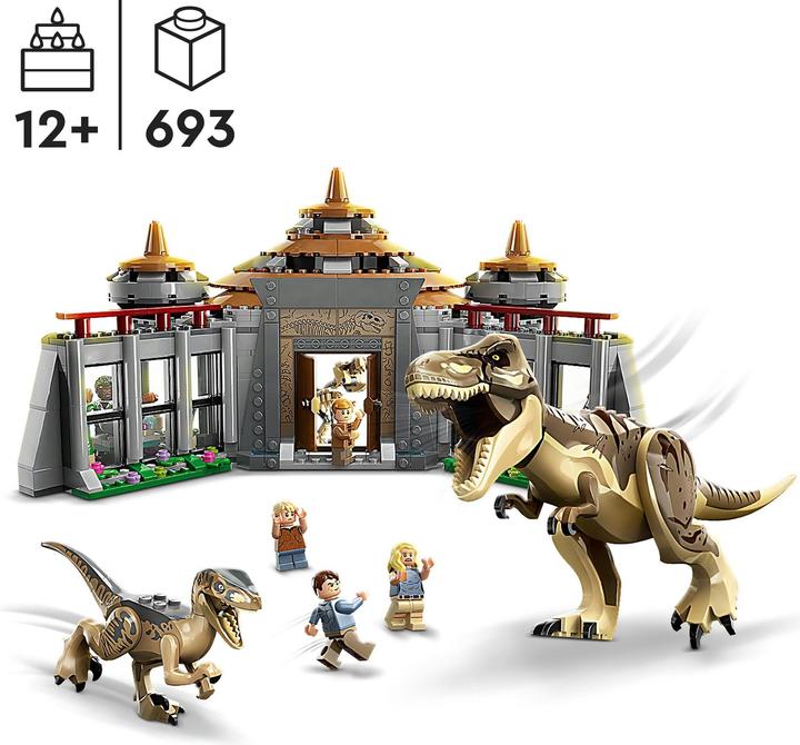 Actual product image LEGO Attack of the T. rex and the raptor on the visitor centre (76961, LEGO Jurassic World)