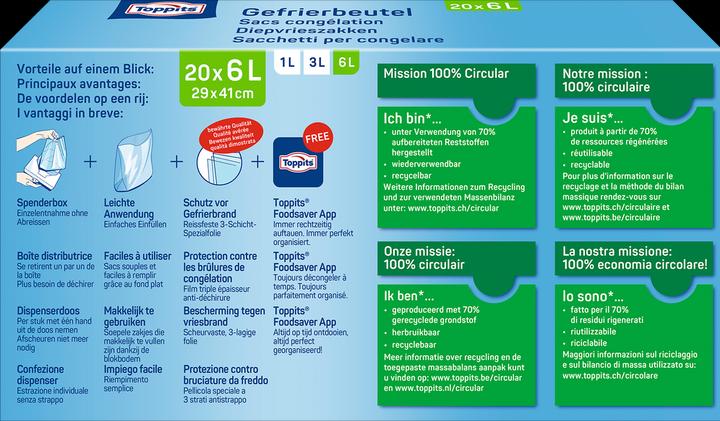 Image du produit Toppits Sac de congélation (20 x)