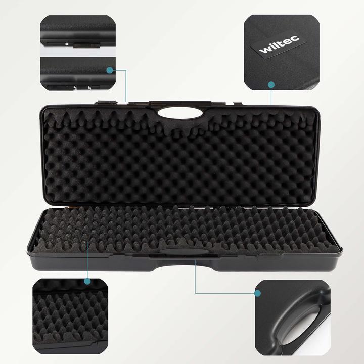Immagine prodotto Wiltec Waffenkoffer 88x34x13,5cm Langwaffenkoffer Gewehrkoffer Koffer Gewehr