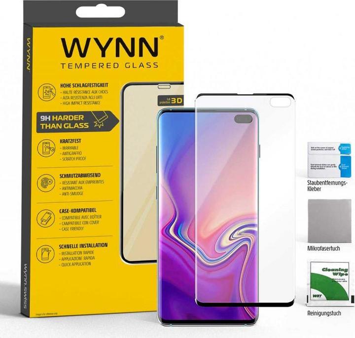 Immagine prodotto Wynn Electronics Curved 3D Schutzglas Samsung Galaxy S10+ (1 Pezzo/i, Samsung Galaxy S10+)