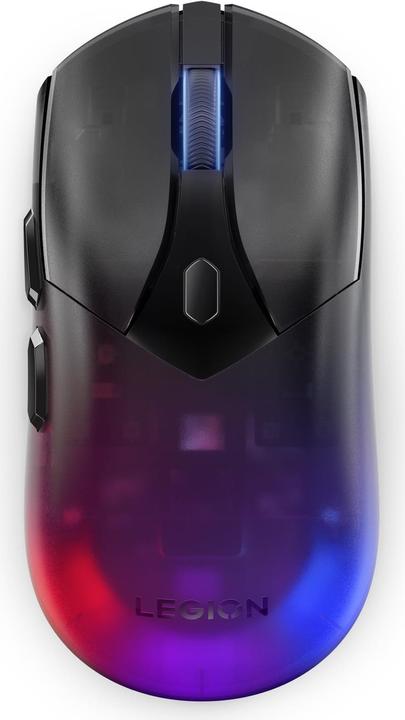 Actual product image Lenovo Legion M410 Wireless RGB Mouse - Mus - 6 knapper - Sort med RGB lys (Wireless, Cable)