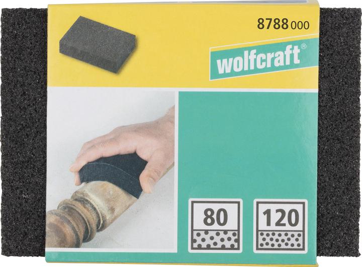 Produktbild wolfcraft wolfcraft 1 Schleifblock SiC K80,120,100x67x25mm (P80, P120)