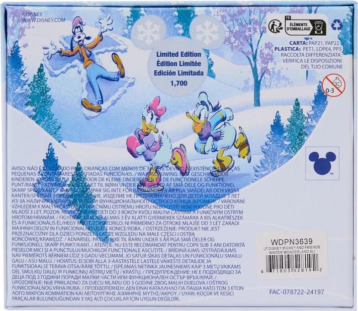 Produktbild Loungefly Disney by Ansteck-Pins Mickey and friends Winter Wonderland 3" Limited Edition 8 cm