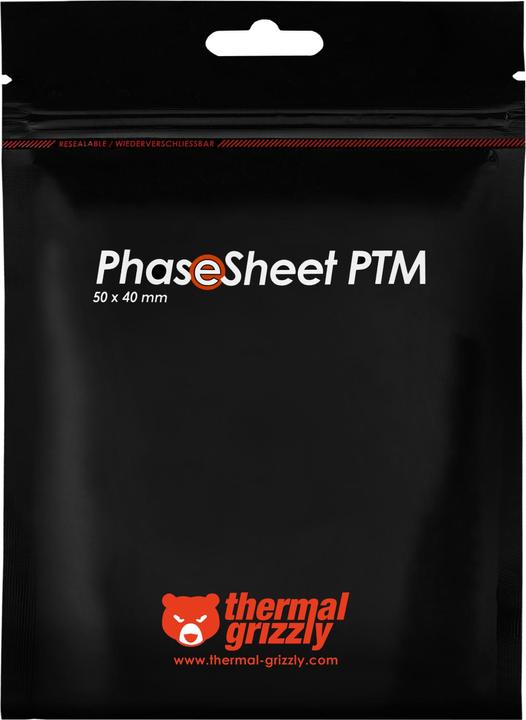 Image du produit Thermal Grizzly PhaseSheet PTM - 50x40mm (0.20 mm)