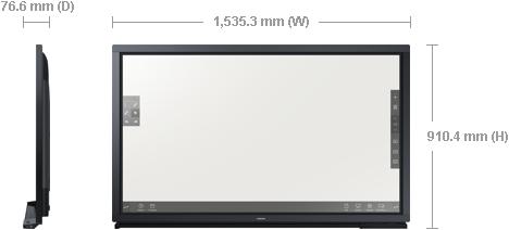 Actual product image Samsung Dm65e (1920 x 1080 pixels, 65")