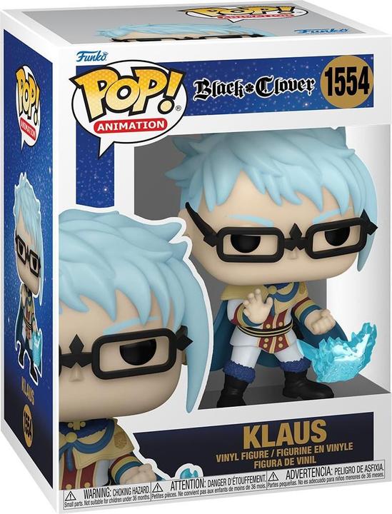 Actual product image Funko Black Clover POP! animation vinyl figure Klaus 9 cm