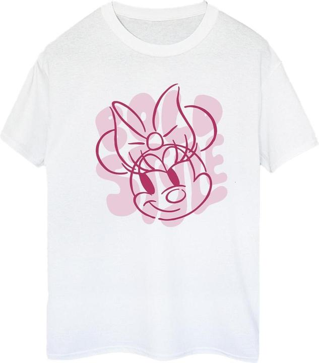 Actual product image Disney Womens/Ladies Minnie Mouse Bold Style Cotton Boyfriend T-Shirt (S)