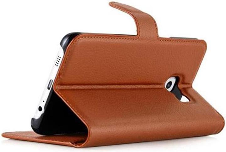 Actual product image Cadorabo Book with stand function cover (Samsung Galaxy S6 Edge)