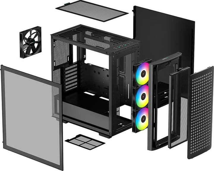 Produktbild Deepcool MID-TOWER-GEHÄUSE CK560 Seitenfenster, Schwarz, Mid-Tower, Netzteil im Glauben enthalten Nr (E-ATX, Mini-ATX, ATX, mATX)