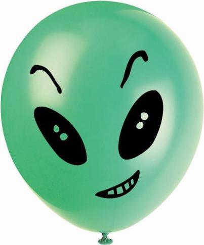 Image du produit Partystrolche Ballons Alien (8 x)