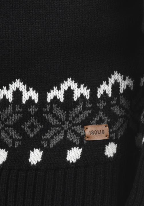 Actual product image Solid Norwin Men's Jumper Chunky Knit Pullover Troyer (L)