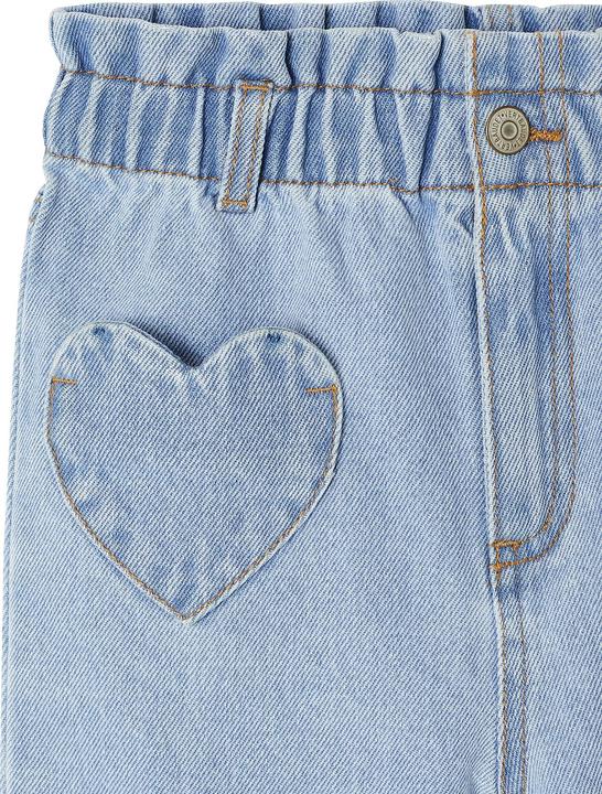 Actual product image Vertbaudet Mädchen Paperbag-Jeans mit Herz-Taschen (98)
