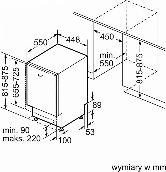 Produktbild Bosch Hausgeräte SPV6YMX08E Einbau-Geschirrspüler