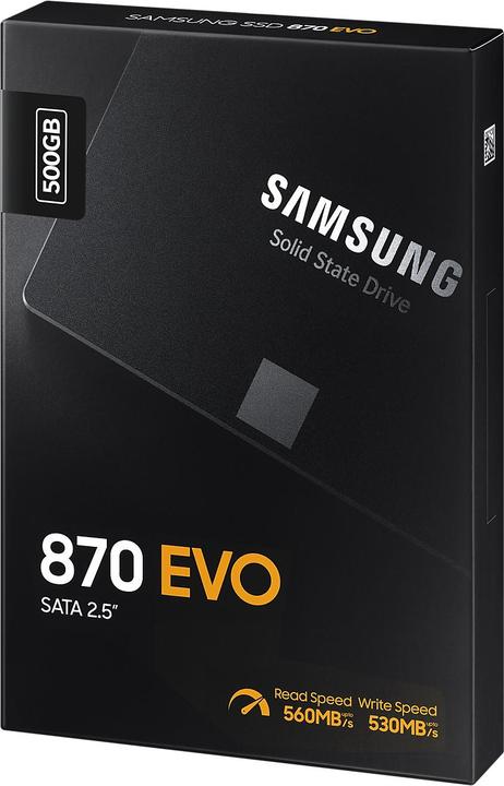Image du produit Samsung 870 EVO (500 Go, 2.5")
