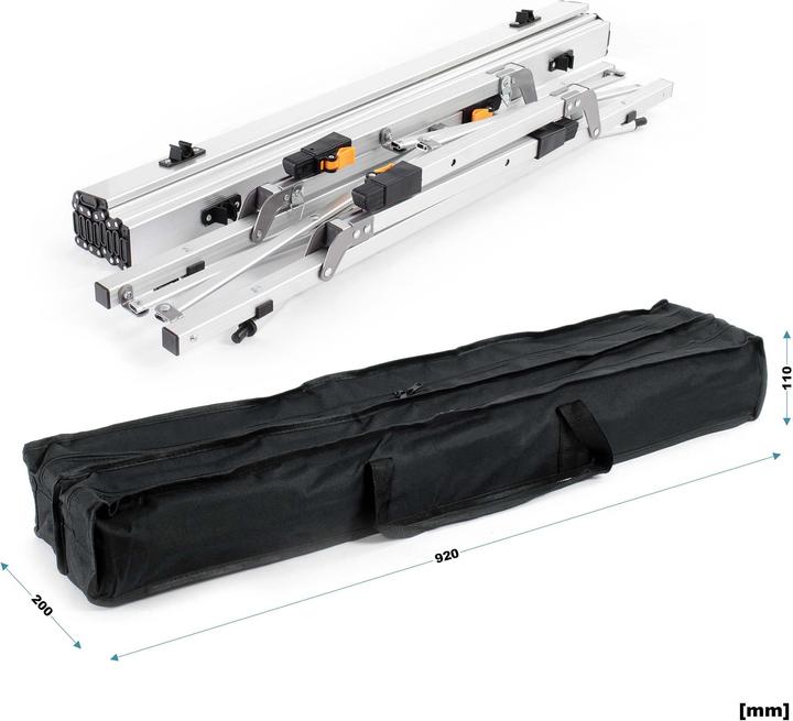 Produktbild Wiltec Faltbarer Campingtisch 90x53 cm Aluminium Klapptisch Falttisch Camping