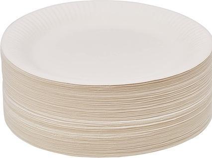 Productafbeelding Papstar Borden Wegwerpservies puur Materiaal: 100 % maagdelijk vezelkarton Kleur: wit (100 x)