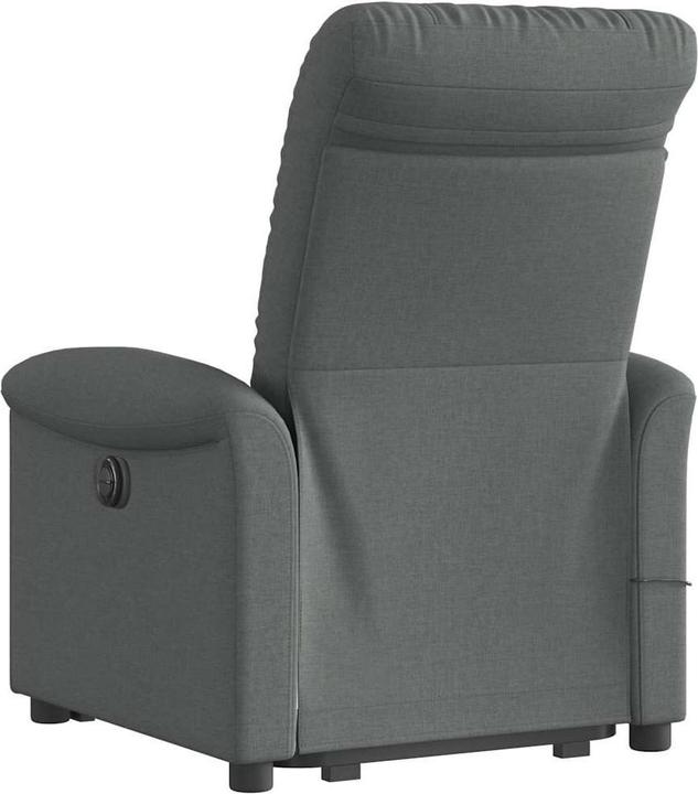 Produktbild VidaXL Elektrischer Massagesessel mit Aufstehhilfe Dunkelgrau Stoff