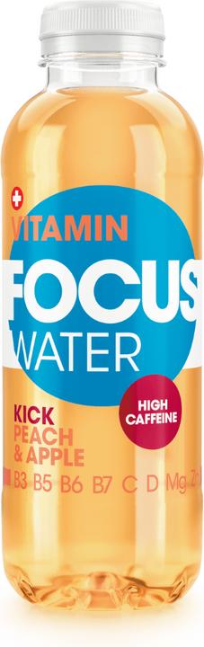 Actual product image Focuswater kick peach/apple (500ml) (Peach, Apple, 1 x)
