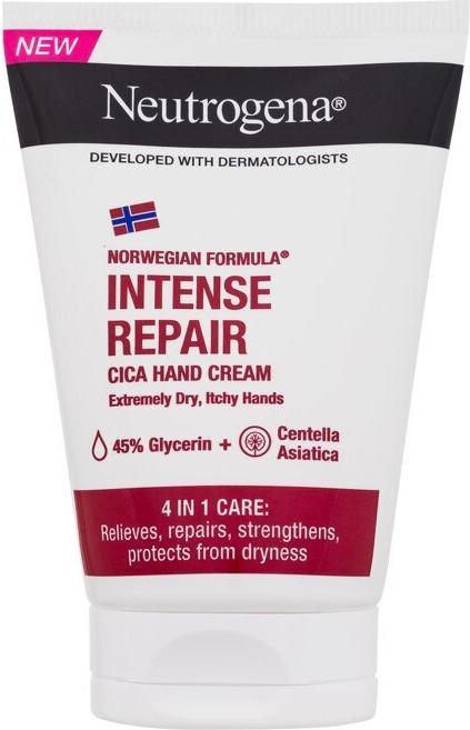 Etichetta energetica Neutrogena Norwegian Formula Intense Repair Cica Crema per le mani per lenire la pelle molto secca e (50 ml)